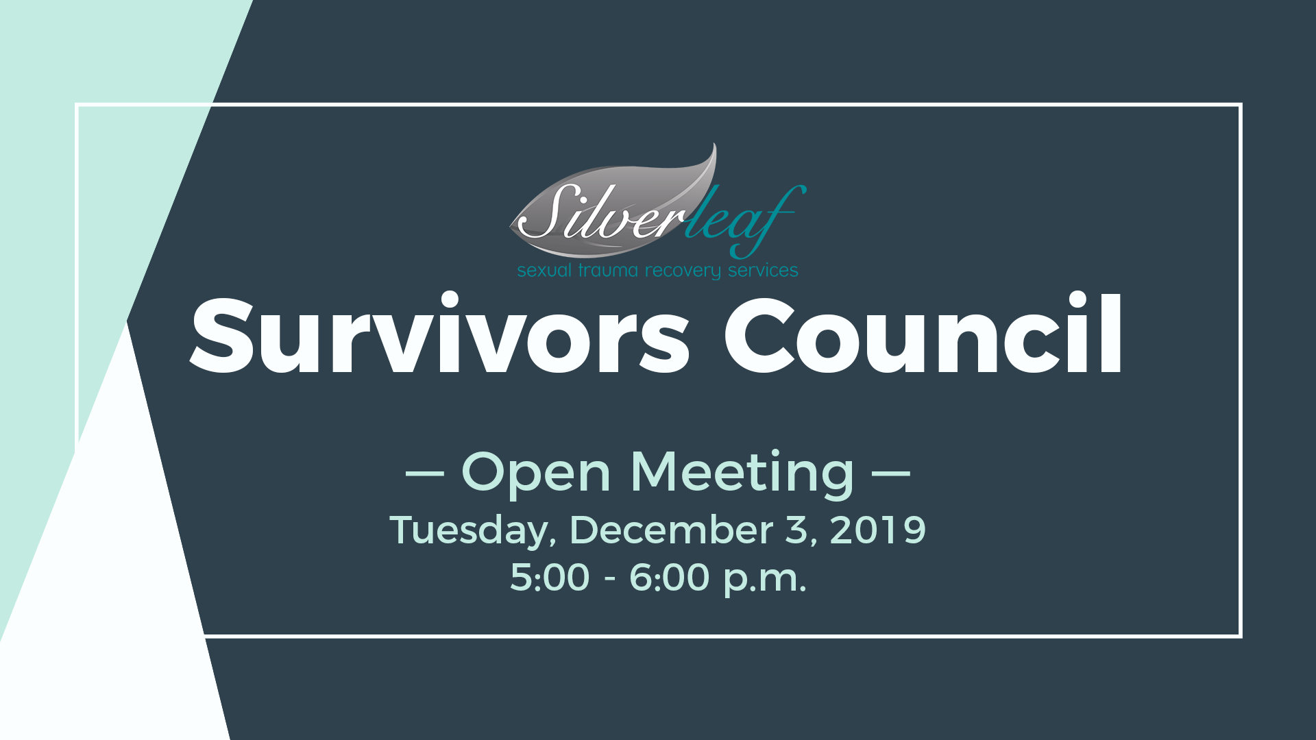 Survivors Council Open Meeting Cover Photo
