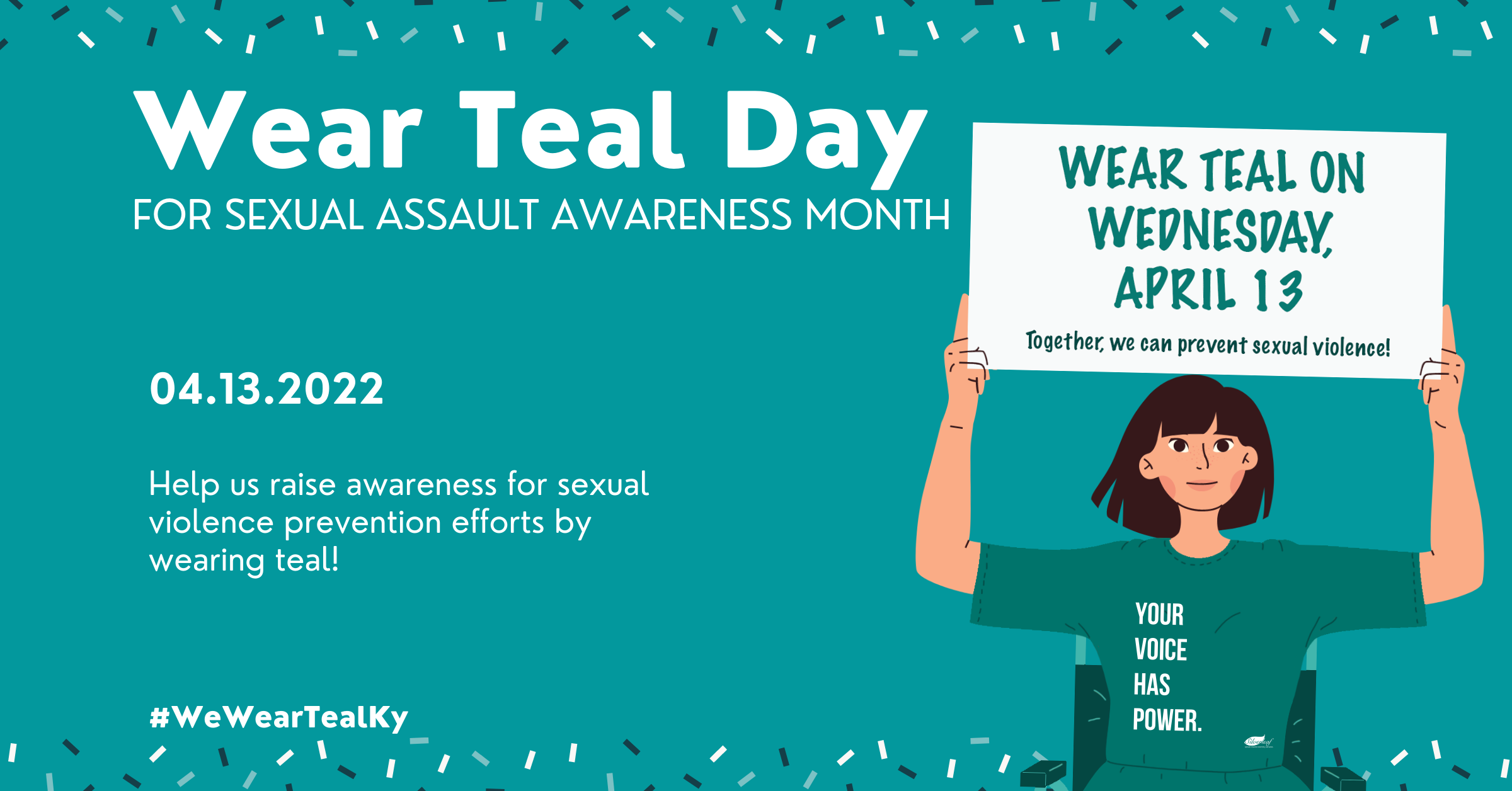 April 13, Wear Teal Day